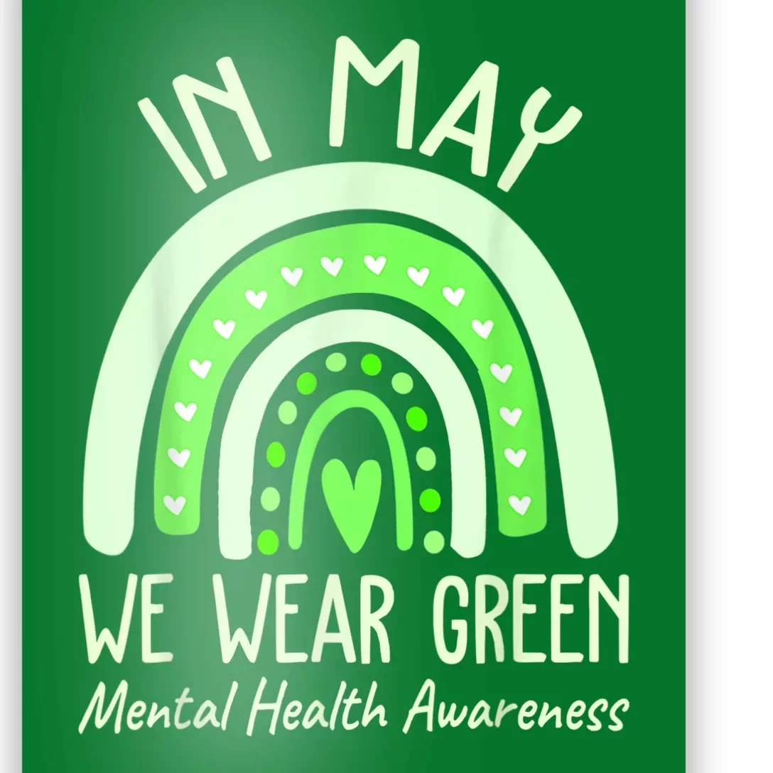 Mental Health Matters We Wear Green Mental Health Awareness Poster