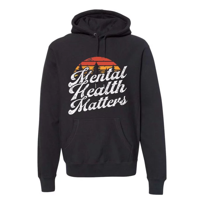 Mental Health Matters Brain Illness Awareness Premium Hoodie