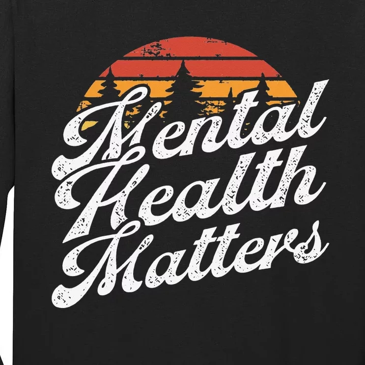 Mental Health Matters Brain Illness Awareness Tall Long Sleeve T-Shirt