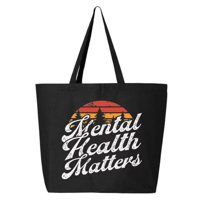 Mental Health Matters Brain Illness Awareness 25L Jumbo Tote