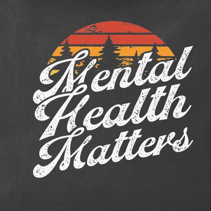 Mental Health Matters Brain Illness Awareness Zip Tote Bag