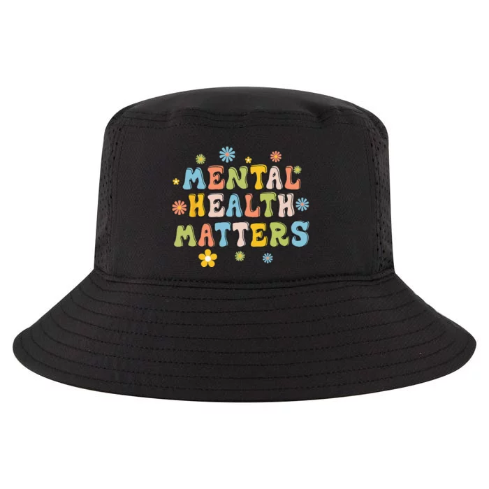 Mental Health Matters Brain Illness Mental Awareness Retro Cool Comfort Performance Bucket Hat