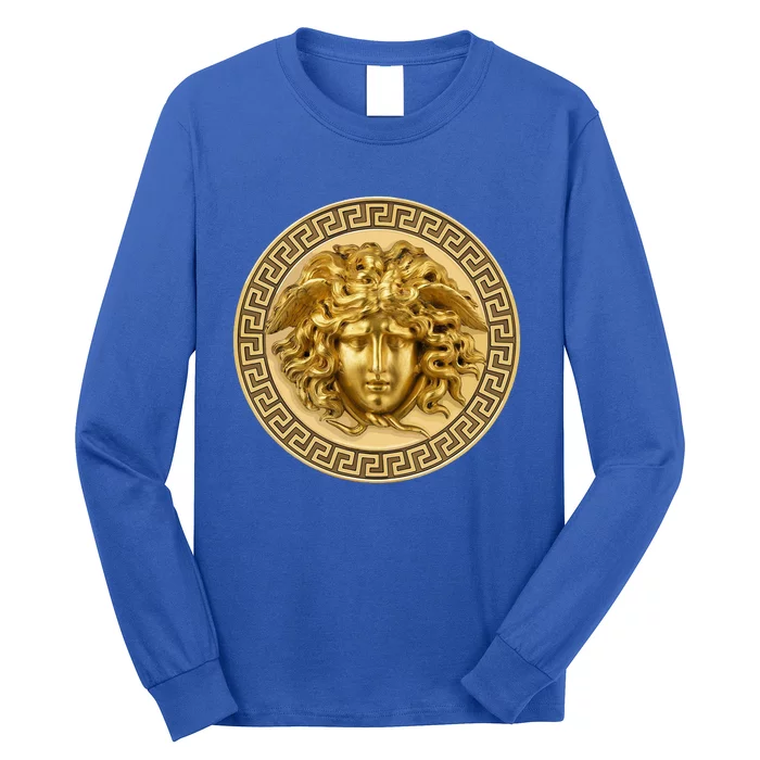 Medusa Head Myth Gorgon Snake Hair Greek Mythology Long Sleeve Shirt