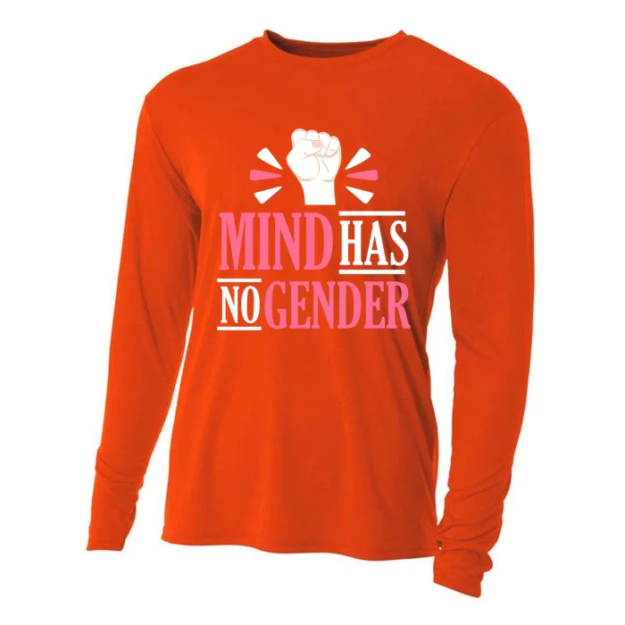 Mind Has No Gender Hu Rights Gender Equality Feminist Gift Cooling Performance Long Sleeve Crew