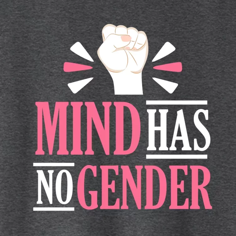 Mind Has No Gender Hu Rights Gender Equality Feminist Gift Women's Crop Top Tee