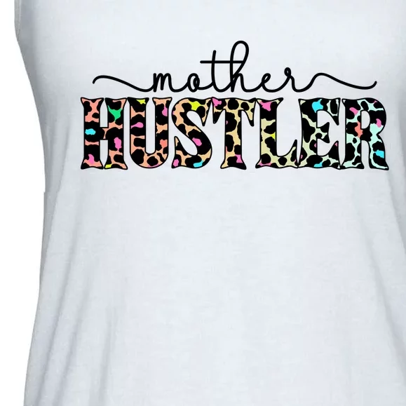 Mother Hustler Neon Cheetah Print Gift For Mom Ladies Essential Flowy Tank