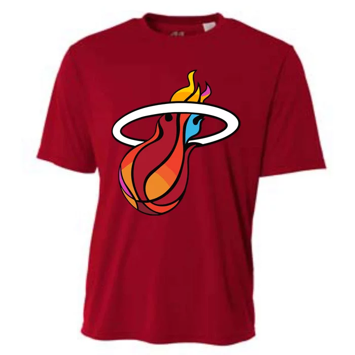 Miami Heat New Era Cooling Performance Crew T-Shirt