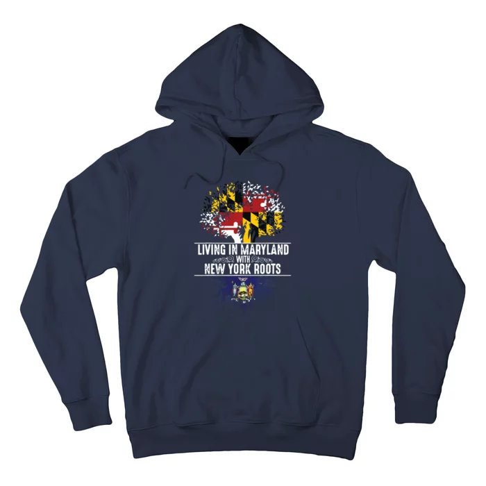 Maryland Home New York Roots State Tree Flag Love Gift Hoodie