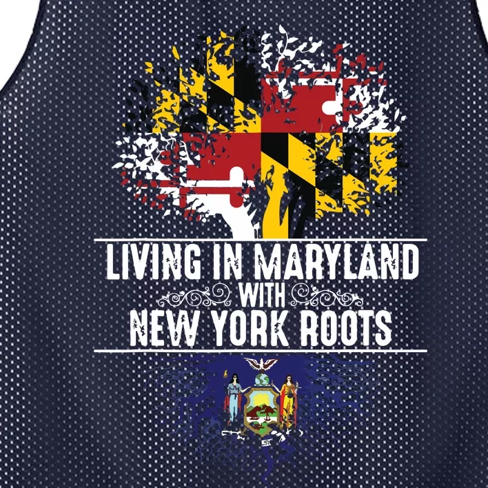 Maryland Home New York Roots State Tree Flag Love Gift Mesh Reversible Basketball Jersey Tank