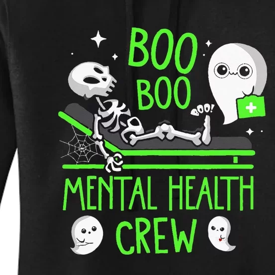 Mental Health Nurse Psych Boo Boo Crew Nursing Halloween Women's Pullover Hoodie