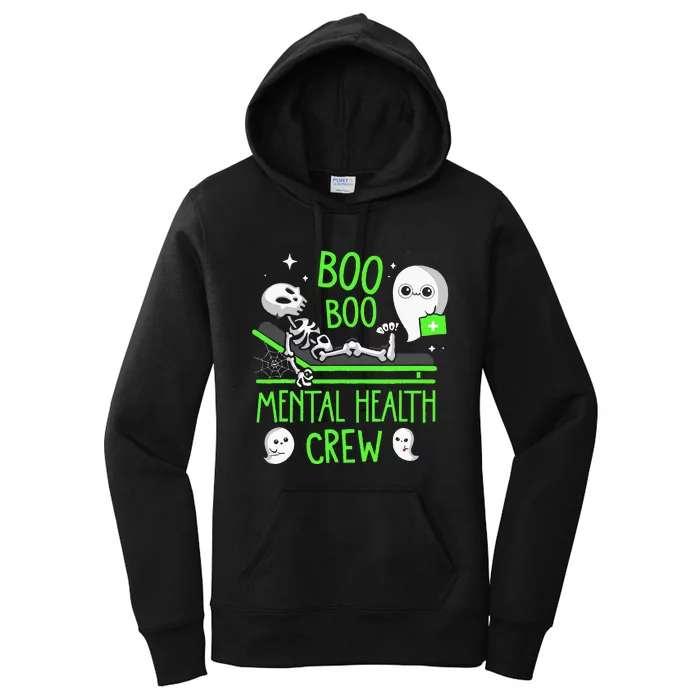 Mental Health Nurse Psych Boo Boo Crew Nursing Halloween Women's Pullover Hoodie