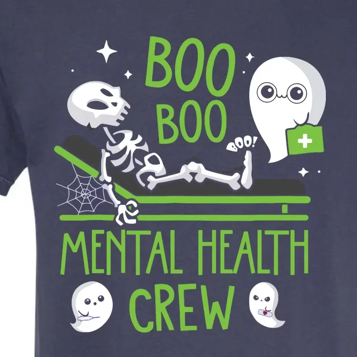 Mental Health Nurse Psych Boo Boo Crew Nursing Halloween Garment-Dyed Heavyweight T-Shirt