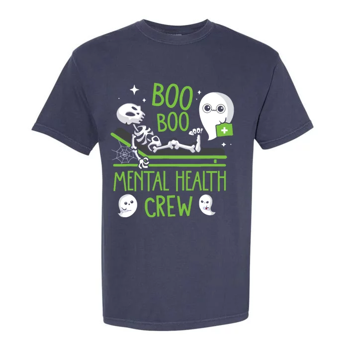 Mental Health Nurse Psych Boo Boo Crew Nursing Halloween Garment-Dyed Heavyweight T-Shirt