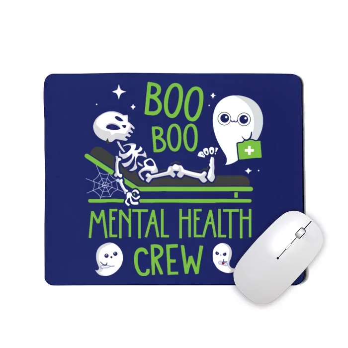 Mental Health Nurse Psych Boo Boo Crew Nursing Halloween Mousepad