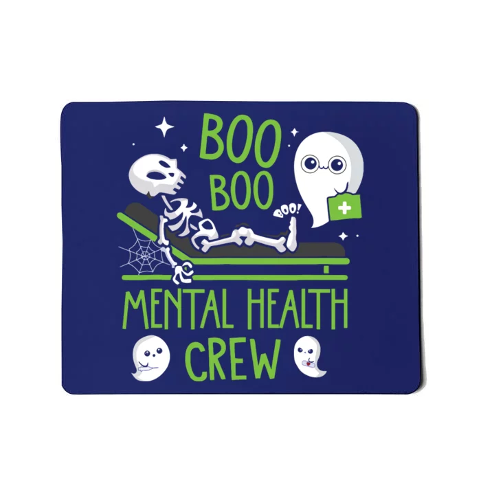 Mental Health Nurse Psych Boo Boo Crew Nursing Halloween Mousepad