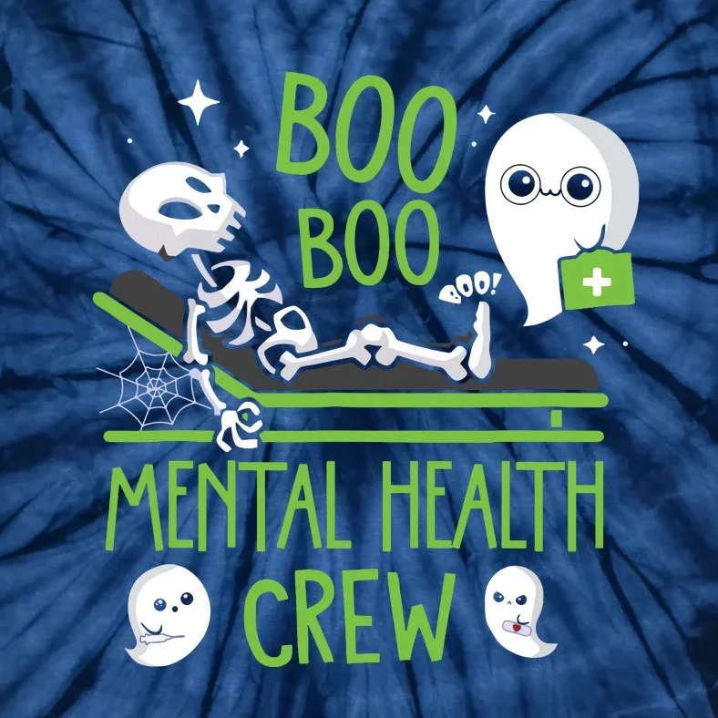 Mental Health Nurse Psych Boo Boo Crew Nursing Halloween Tie-Dye T-Shirt