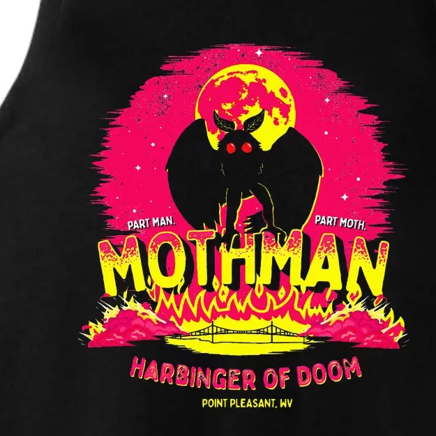 Mothman Harbinger Of Doom! Ladies Tri-Blend Wicking Tank