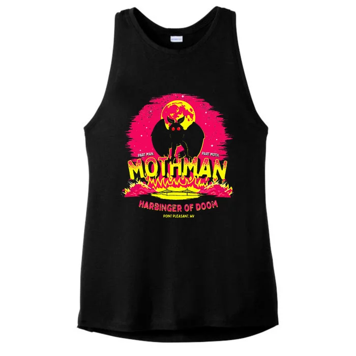 Mothman Harbinger Of Doom! Ladies Tri-Blend Wicking Tank