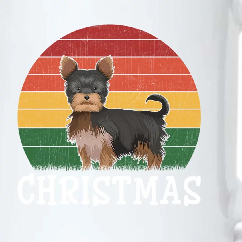 Matching Holiday Outfits Retro Yorkshire Terrier Christmas Gift Black Color Changing Mug