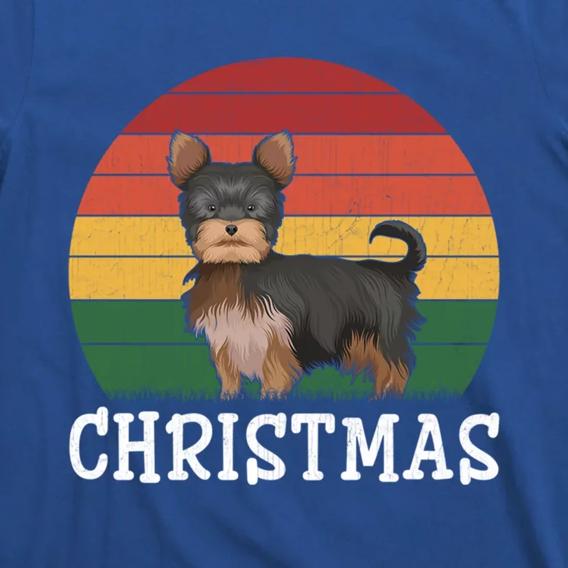 Matching Holiday Outfits Retro Yorkshire Terrier Christmas Gift T-Shirt