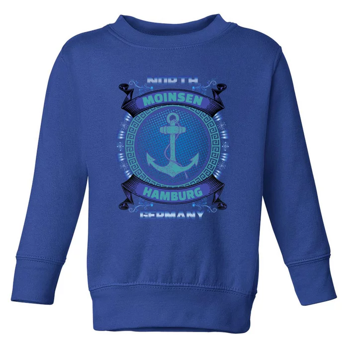 Moinsen Hamburg – Ornat Maritime Anchor North Gery Gift Toddler Sweatshirt