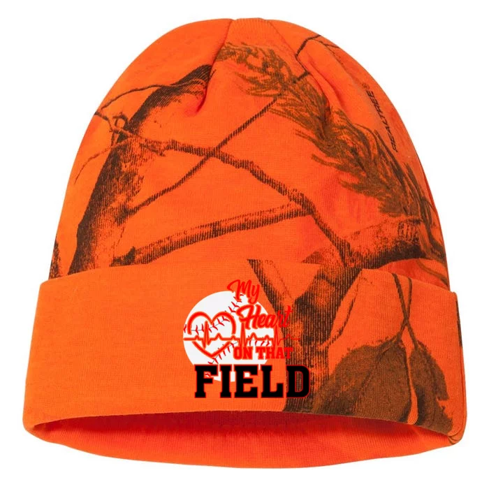 My Heart On That Field Baseball Fan Kati - 12in Camo Beanie