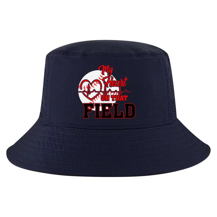 My Heart On That Field Baseball Fan Cool Comfort Performance Bucket Hat