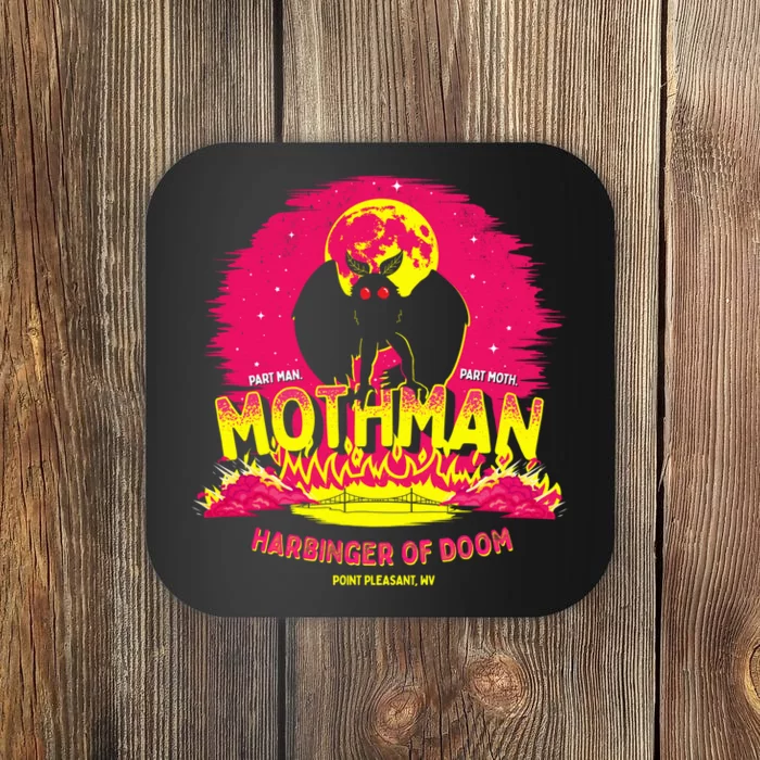 Mothman Harbinger Of Doom! Funny Cute Cryptid Creature Coaster