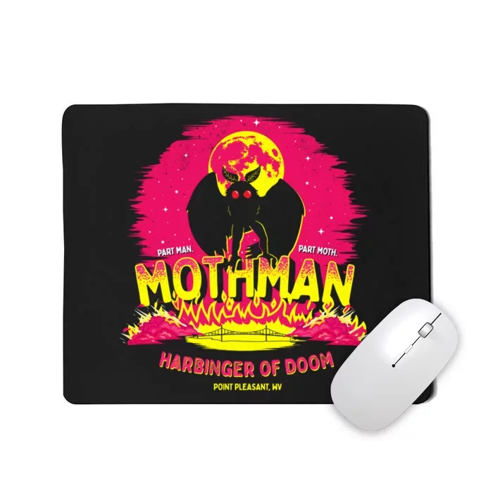 Mothman Harbinger Of Doom! Funny Cute Cryptid Creature Mousepad