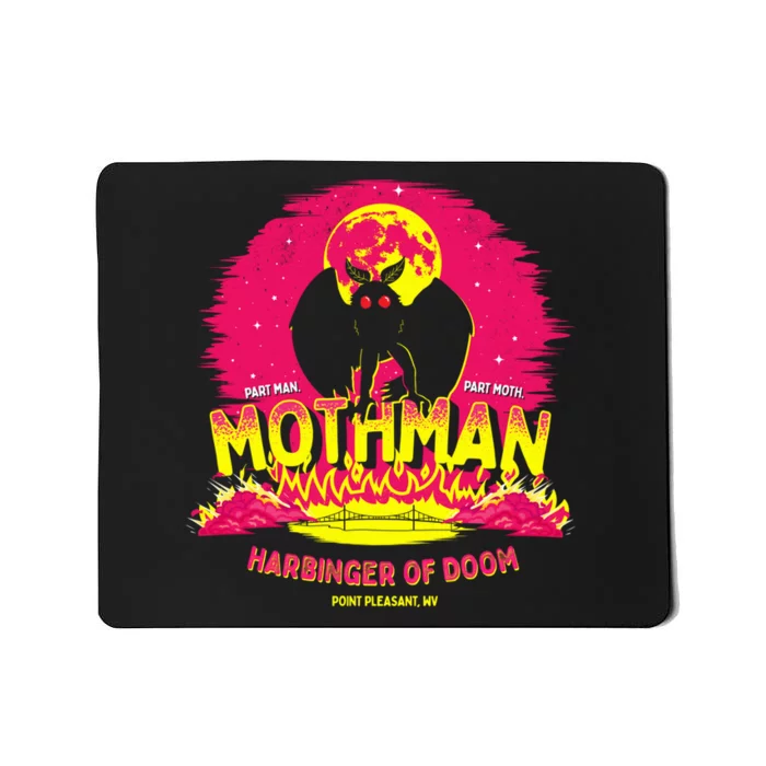 Mothman Harbinger Of Doom! Funny Cute Cryptid Creature Mousepad