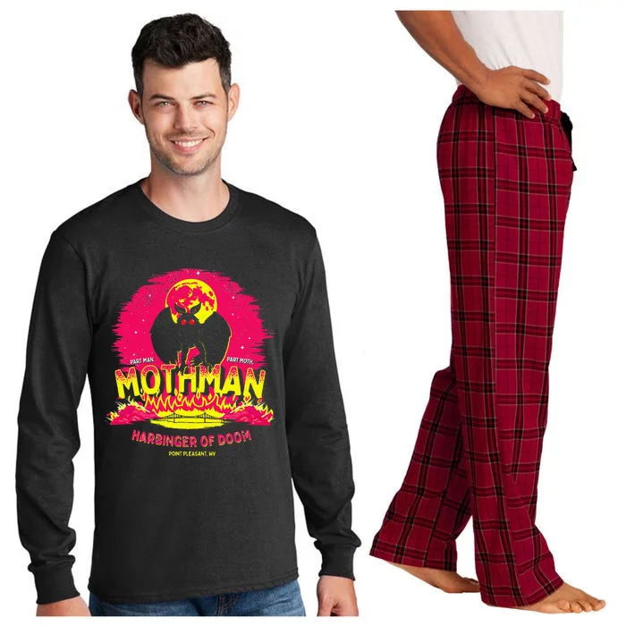 Mothman Harbinger Of Doom! Funny Cute Cryptid Creature Long Sleeve Pajama Set