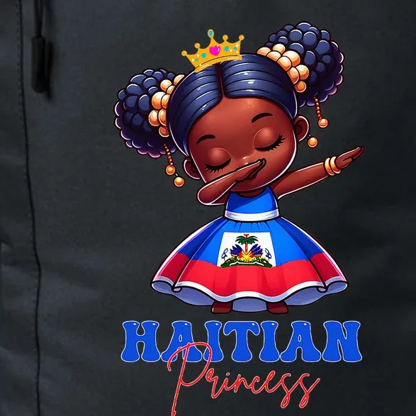 Melanin Haitian Princess Haiti Flag Black Daily Commute Backpack