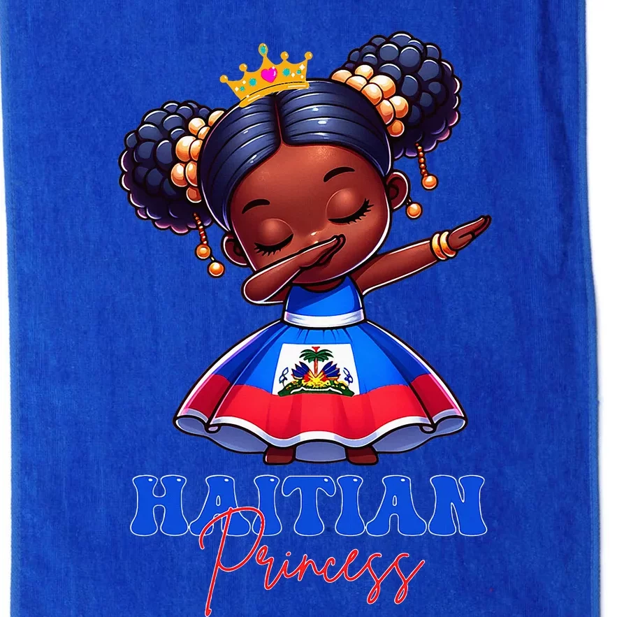 Melanin Haitian Princess Haiti Flag Black Platinum Collection Golf Towel