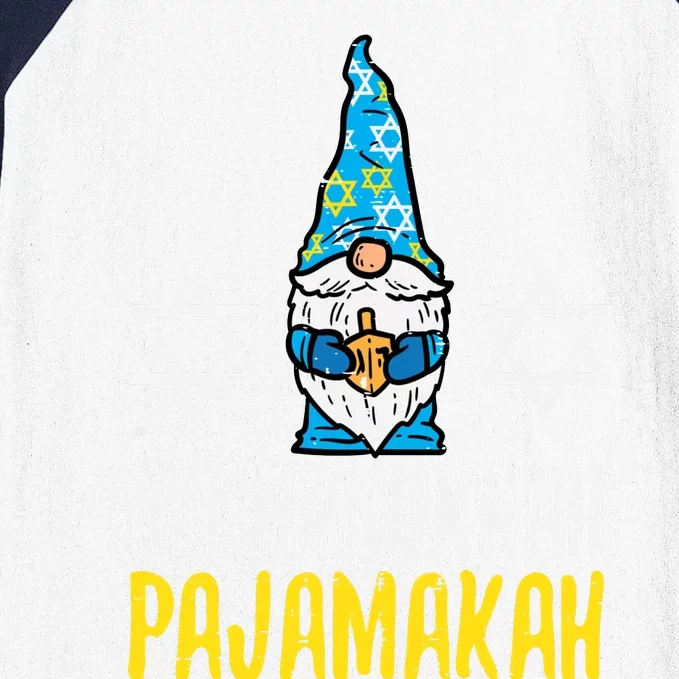 My Hanukkah Pajamakah Funny Chanukah Pajamas Pjs Baseball Sleeve Shirt