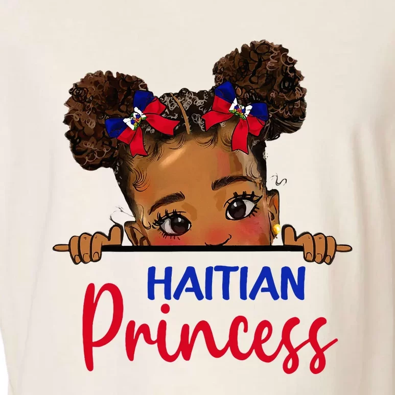 Melanin Haitian Princess Haiti Flag Garment-Dyed Women's Muscle Tee