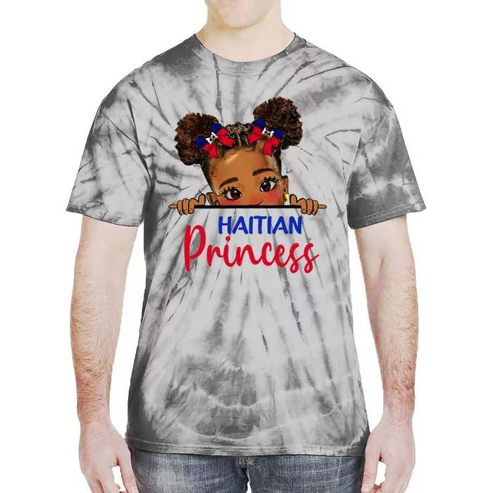 Melanin Haitian Princess Haiti Flag Tie-Dye T-Shirt