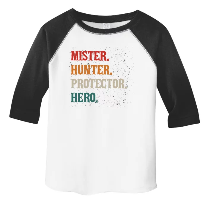 Mister Hunter Protector Hero Husband Life Hunter Gift Toddler Fine Jersey T-Shirt