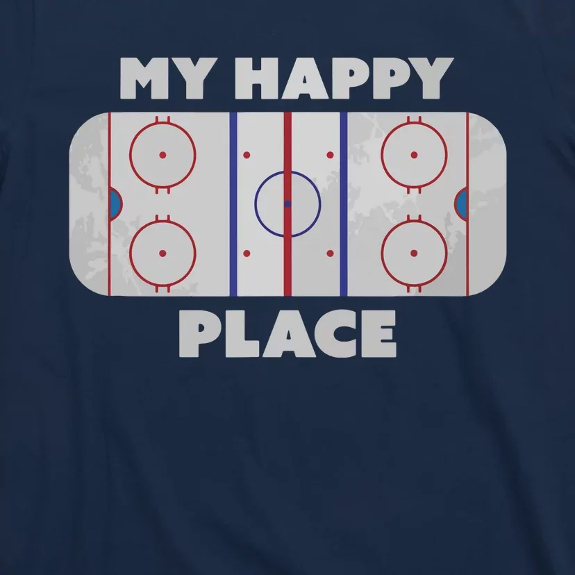 My Happy Place | Hockey, Figure & Speed Skating Rink T-Shirt