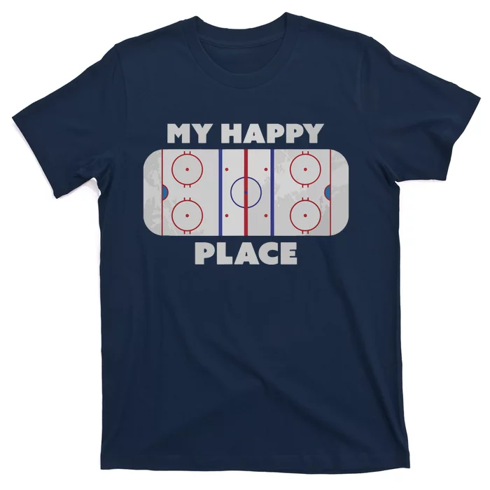 My Happy Place | Hockey, Figure & Speed Skating Rink T-Shirt