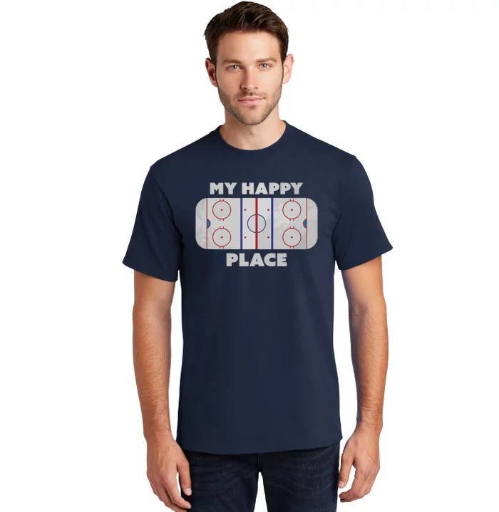 My Happy Place | Hockey, Figure & Speed Skating Rink Tall T-Shirt