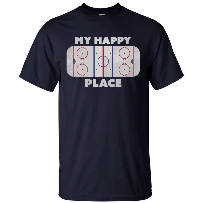 My Happy Place | Hockey, Figure & Speed Skating Rink Tall T-Shirt