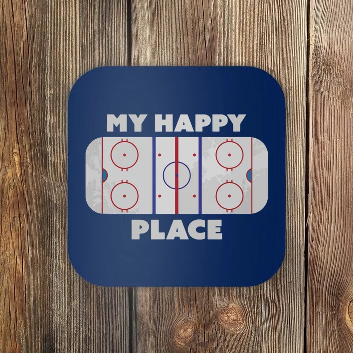 My Happy Place | Hockey, Figure & Speed Skating Rink Coaster