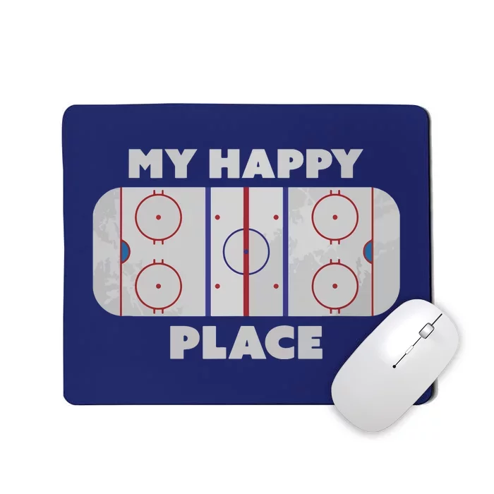 My Happy Place | Hockey, Figure & Speed Skating Rink Mousepad