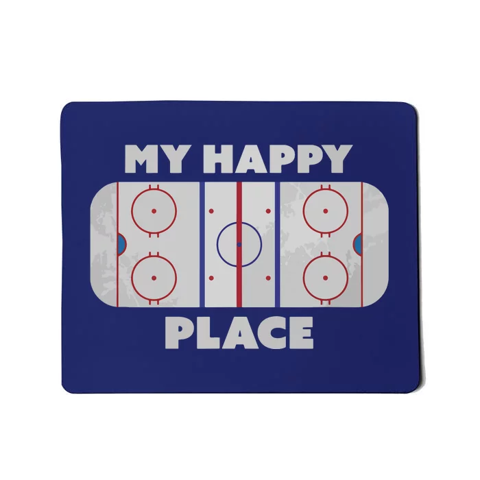 My Happy Place | Hockey, Figure & Speed Skating Rink Mousepad