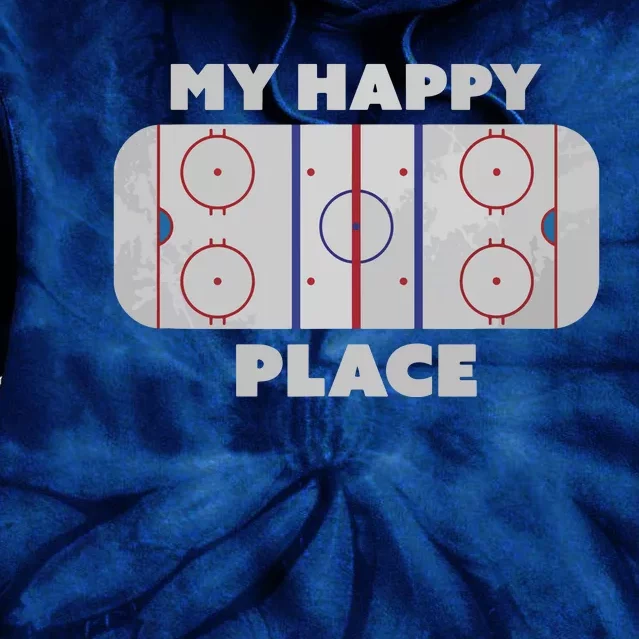 My Happy Place | Hockey, Figure & Speed Skating Rink Tie Dye Hoodie