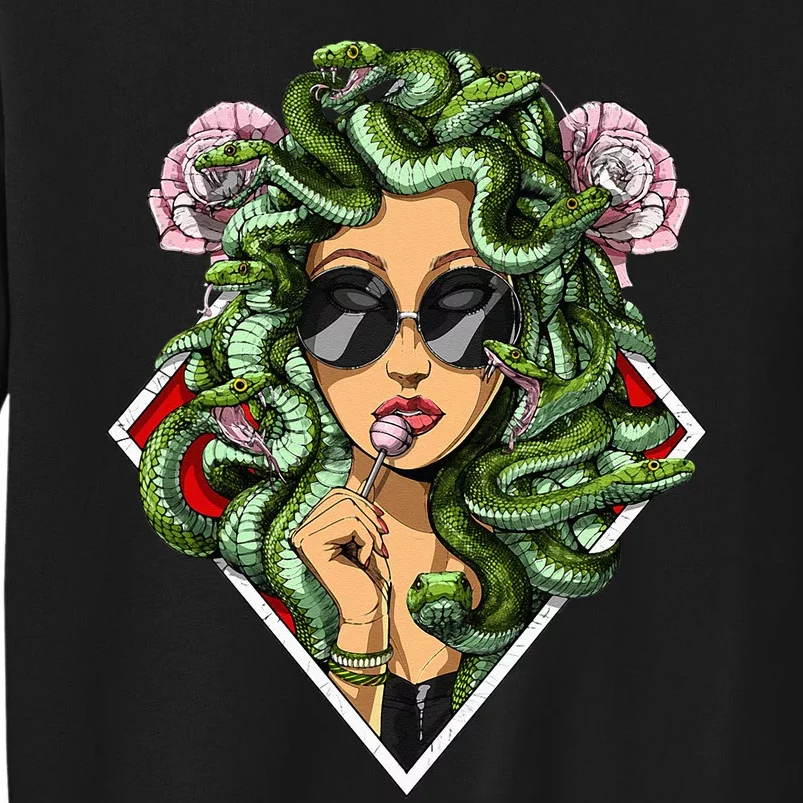 Medusa Hippie Psychedelic Snakes Greek Mythology Women Sweatshirt