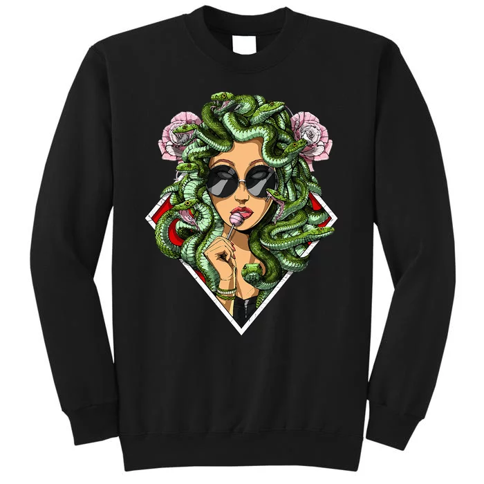 Medusa Hippie Psychedelic Snakes Greek Mythology Women Sweatshirt