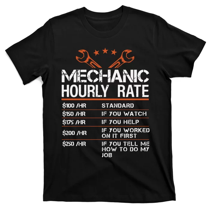 Mechanic Hourly Rate T-Shirt