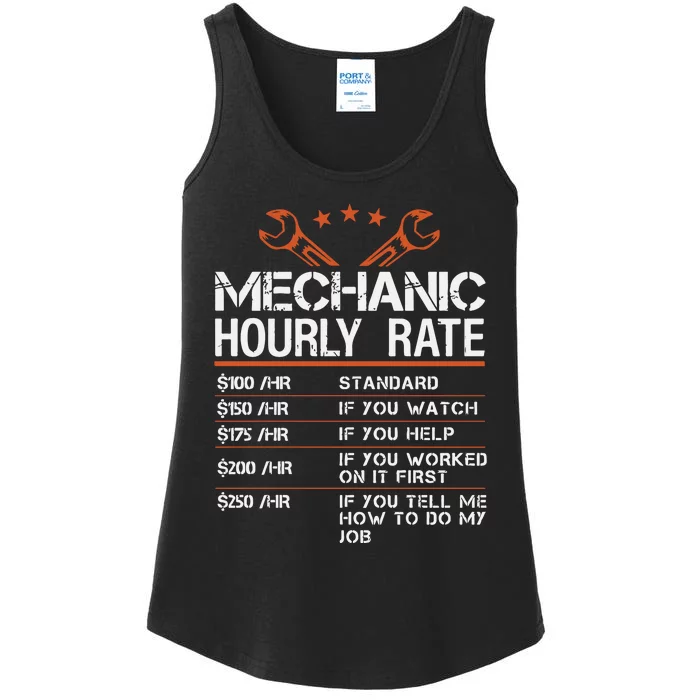 Mechanic Hourly Rate Ladies Essential Tank