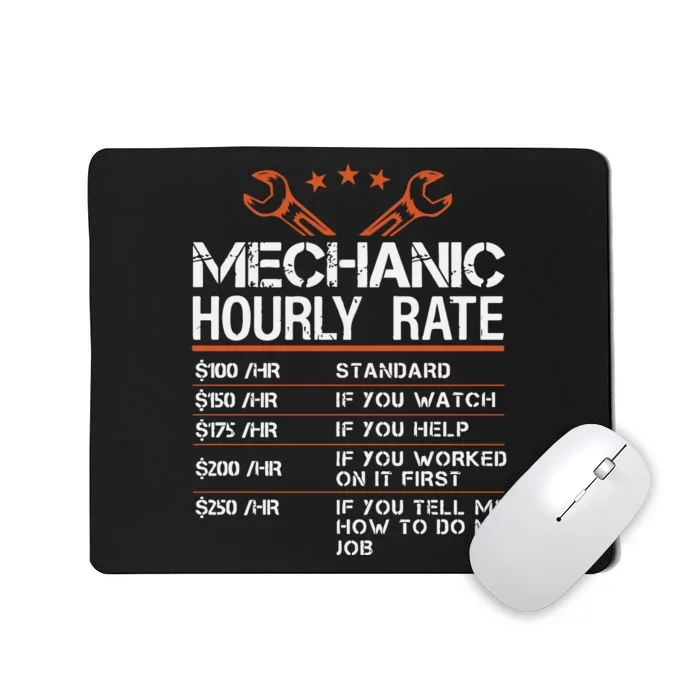 Mechanic Hourly Rate Mousepad